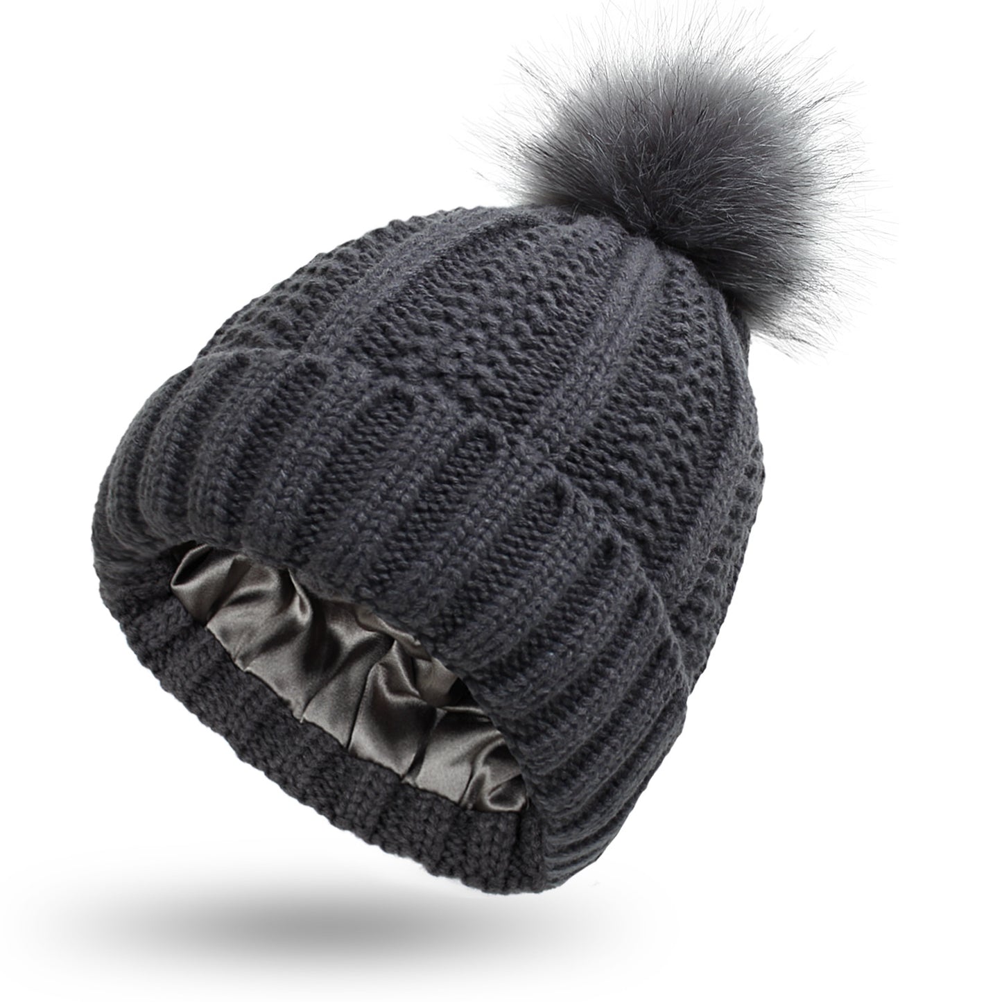 Fleece Knitted Beanie