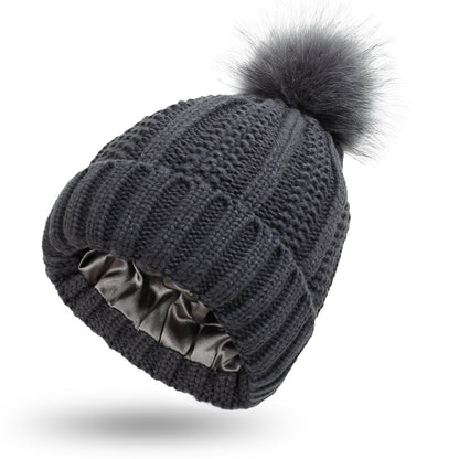 Fleece Knitted Beanie