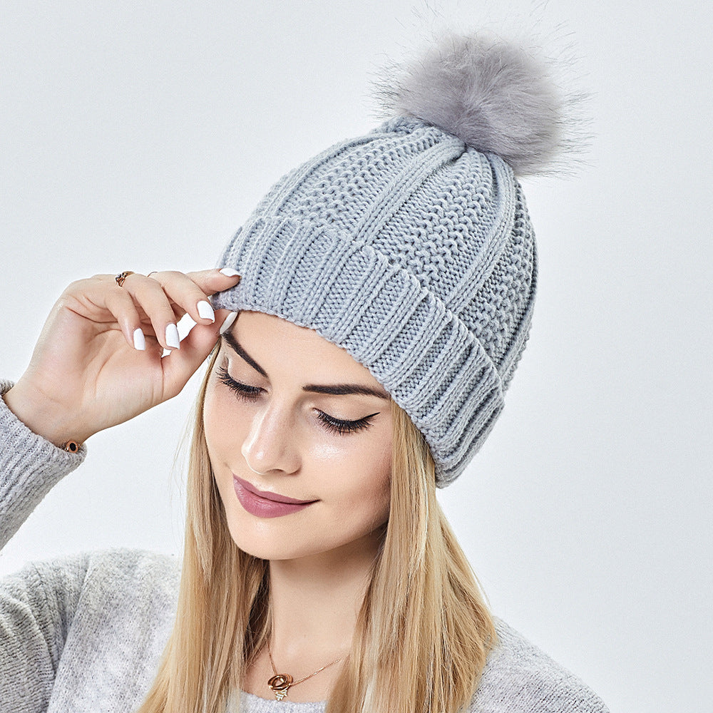 Fleece Knitted Beanie
