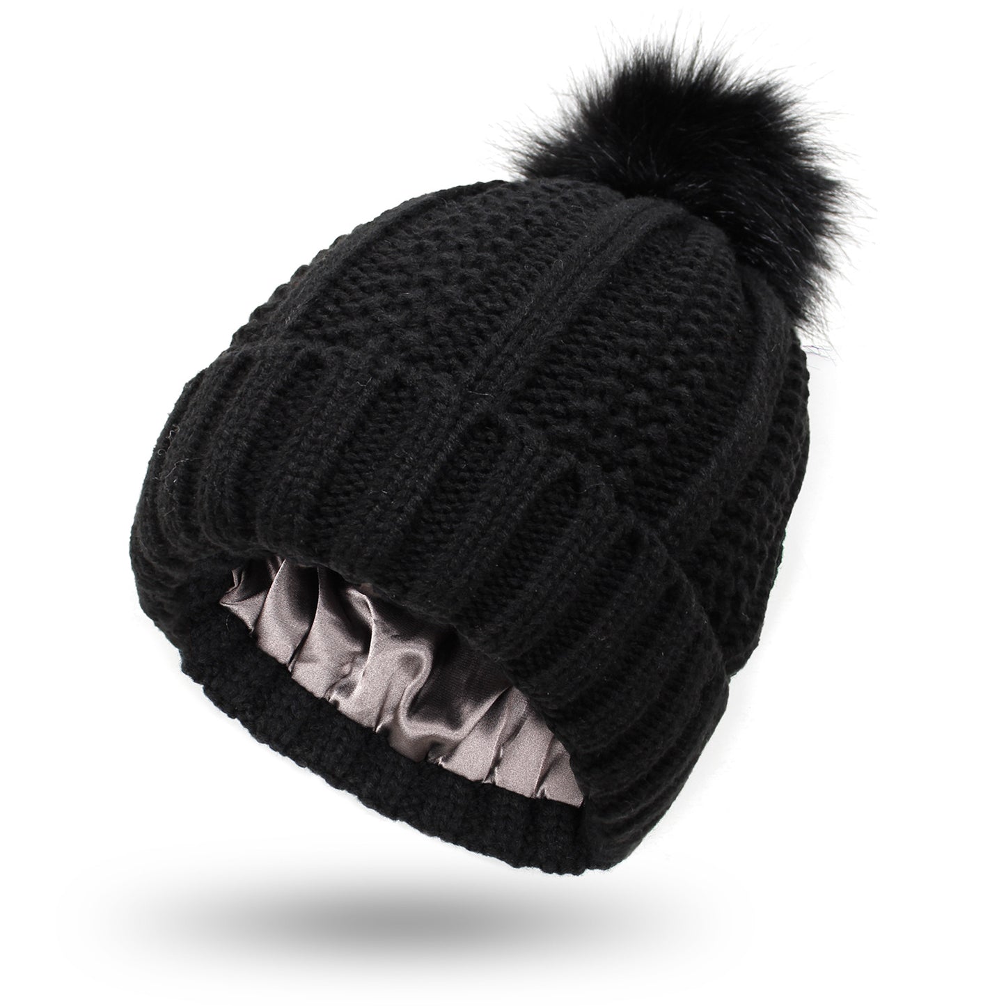 Fleece Knitted Beanie